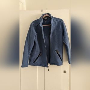 Ibex periwinkle Blue Women's boiled wool jacket